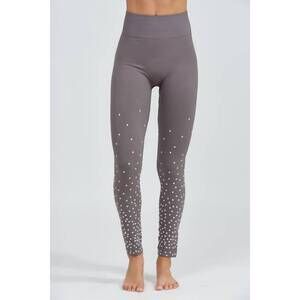 NEW PHAT spandex cotton club pearl leggings in gray